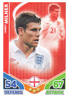 James Milner England 2010 World Cup Match Attax #69